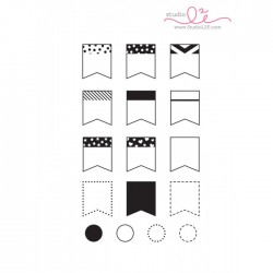 Studio L2E FLAG BUILDER stamp set